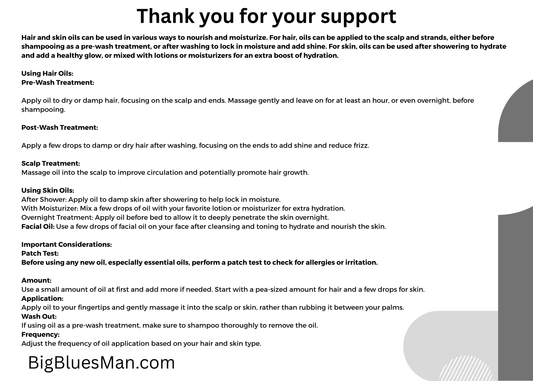 Women's Hair and skin Oil Tiny sampler set!