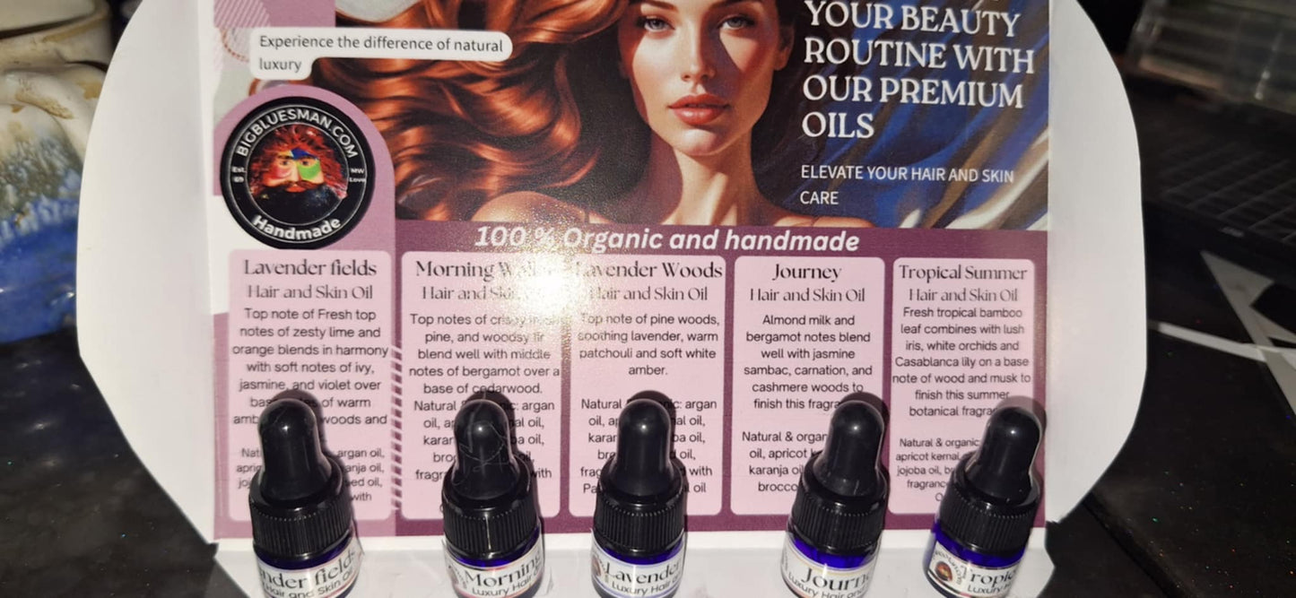 Women's Hair and skin Oil Tiny sampler set!