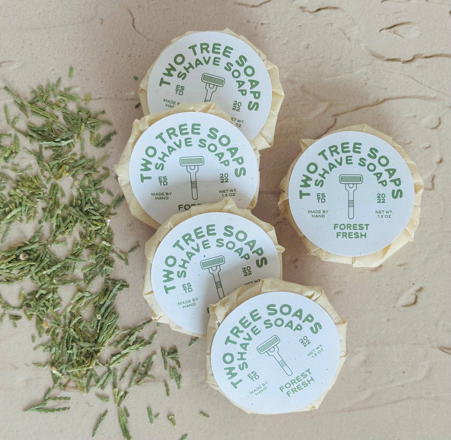 Natural Handmade Shave Soap - Forest Fresh