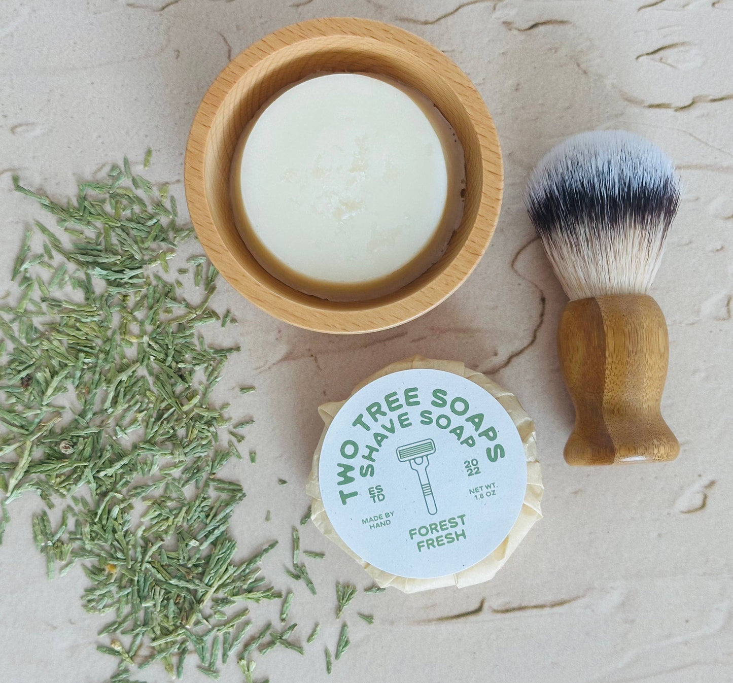 Natural Handmade Shave Soap - Forest Fresh
