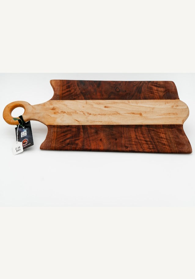 Walnut and poplar bread board